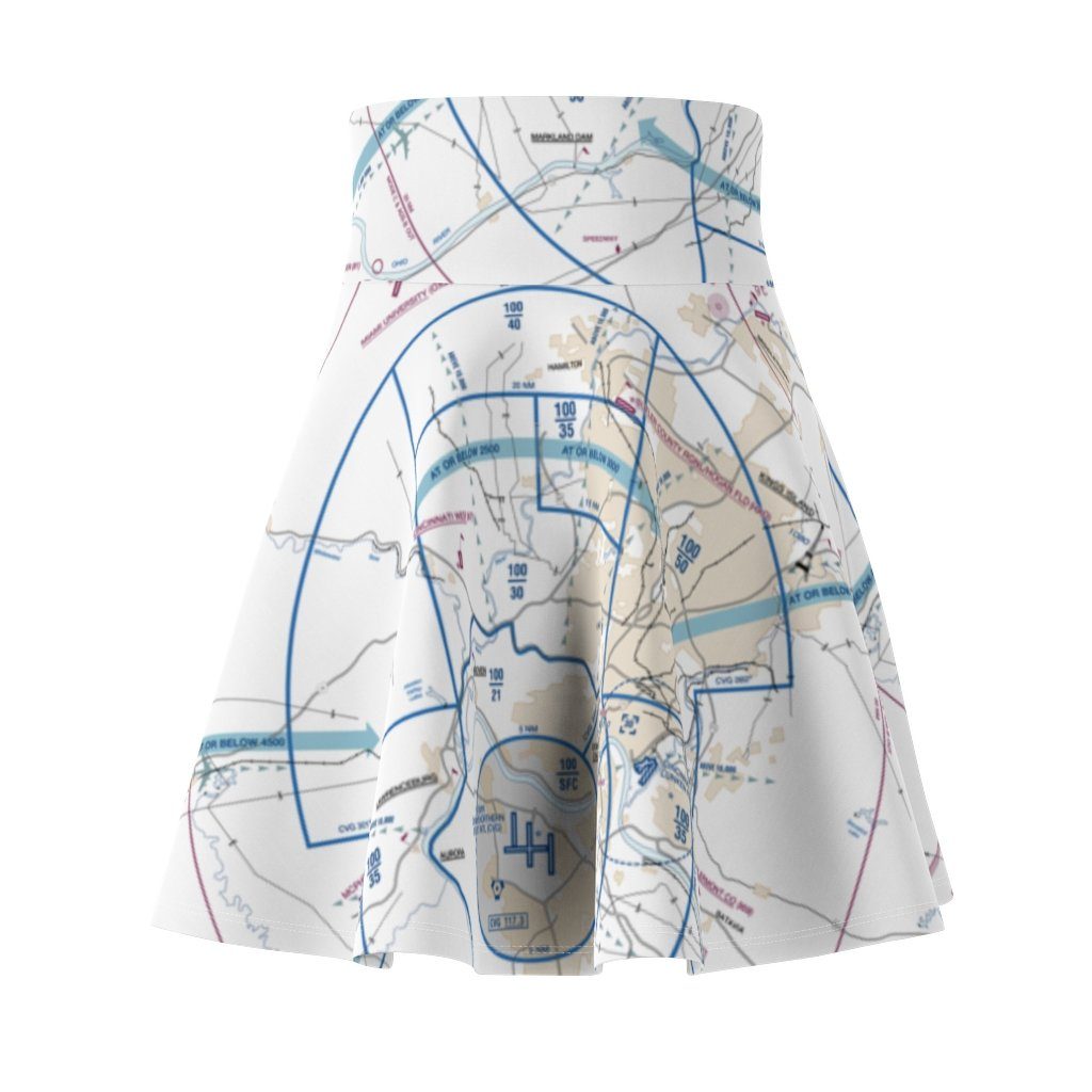 Cincinnati Flyway Chart | Women's Skirt All Over Prints for women in aviation