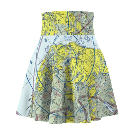 Cleveland Terminal Chart | Women's Skirt All Over Prints 2XL for women in aviation