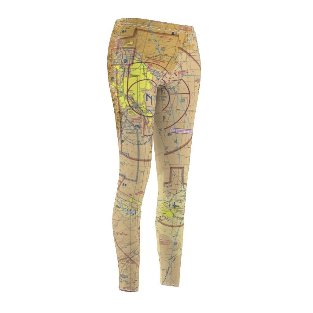Colorado Springs COS Chart | Women's Casual Leggings All Over Prints for women in aviation