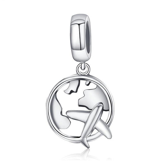Cross Country Flight | Sterling Silver Dangle | Charm Charms & Pendants for women in aviation