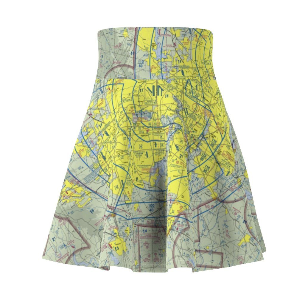 Dallas Fort Worth Terminal Chart | Women's Skirt All Over Prints for women in aviation