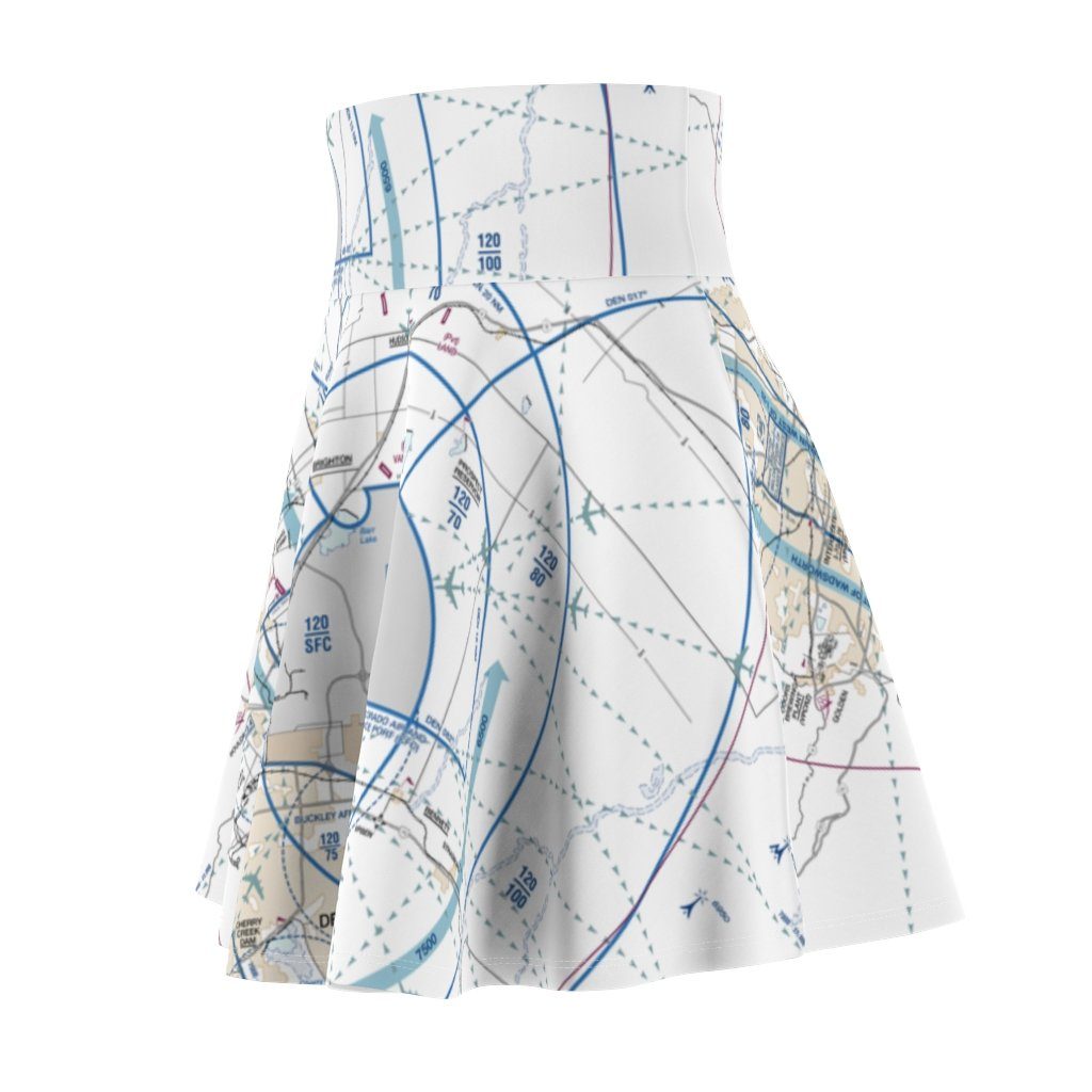 Denver Flyway Chart | Women's Skirt All Over Prints for women in aviation