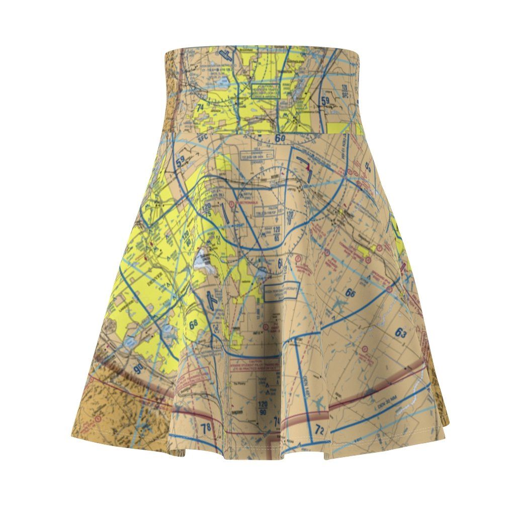 Denver Terminal Chart | Women's Skirt All Over Prints for women in aviation