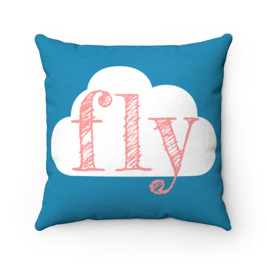 FLY | Suede Feel Square Pillow (pink) Home Decor 18" × 18" for women in aviation