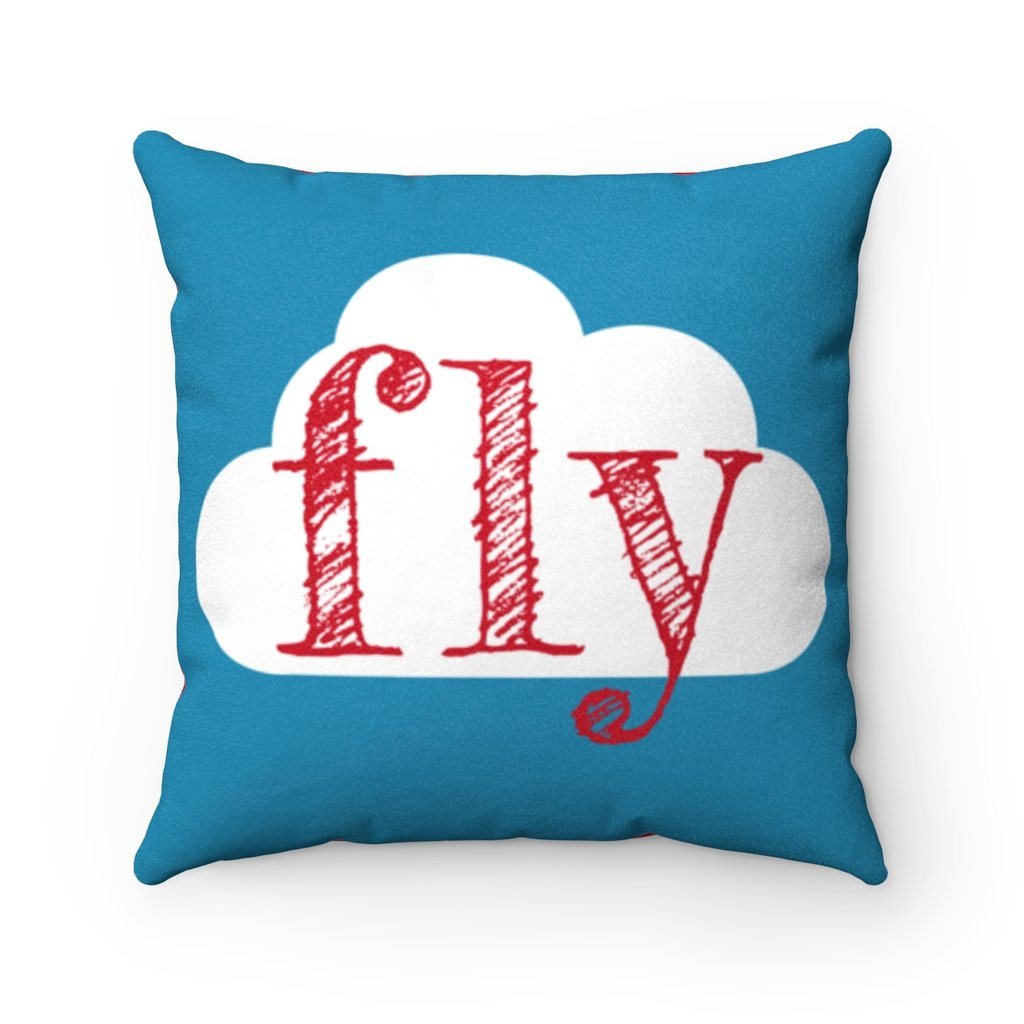 FLY | Suede Feel Square Pillow (red) Home Decor 18" × 18" for women in aviation