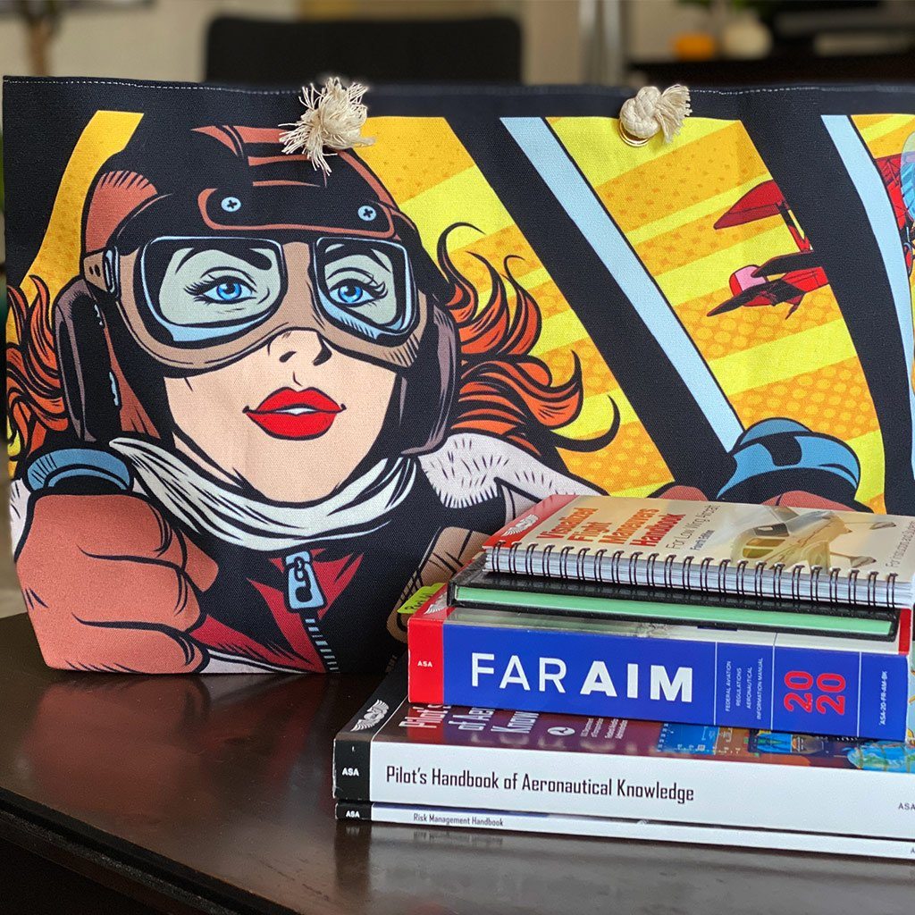 Fly the Plane | Aviatrix Pop Art | Weekender Bag Bags for women in aviation