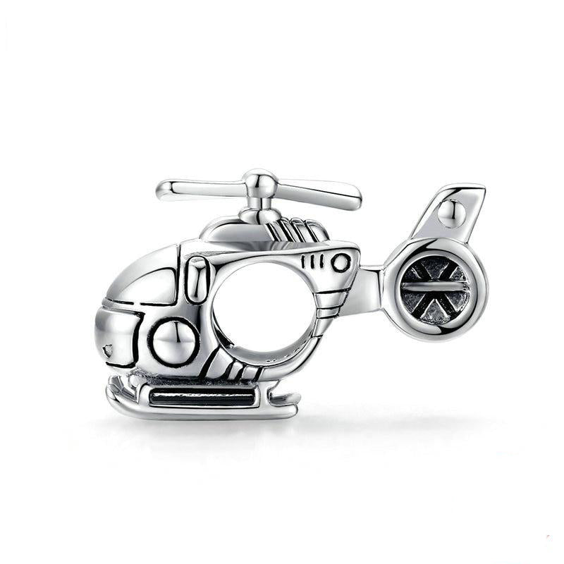 Helicopter Silver Charm