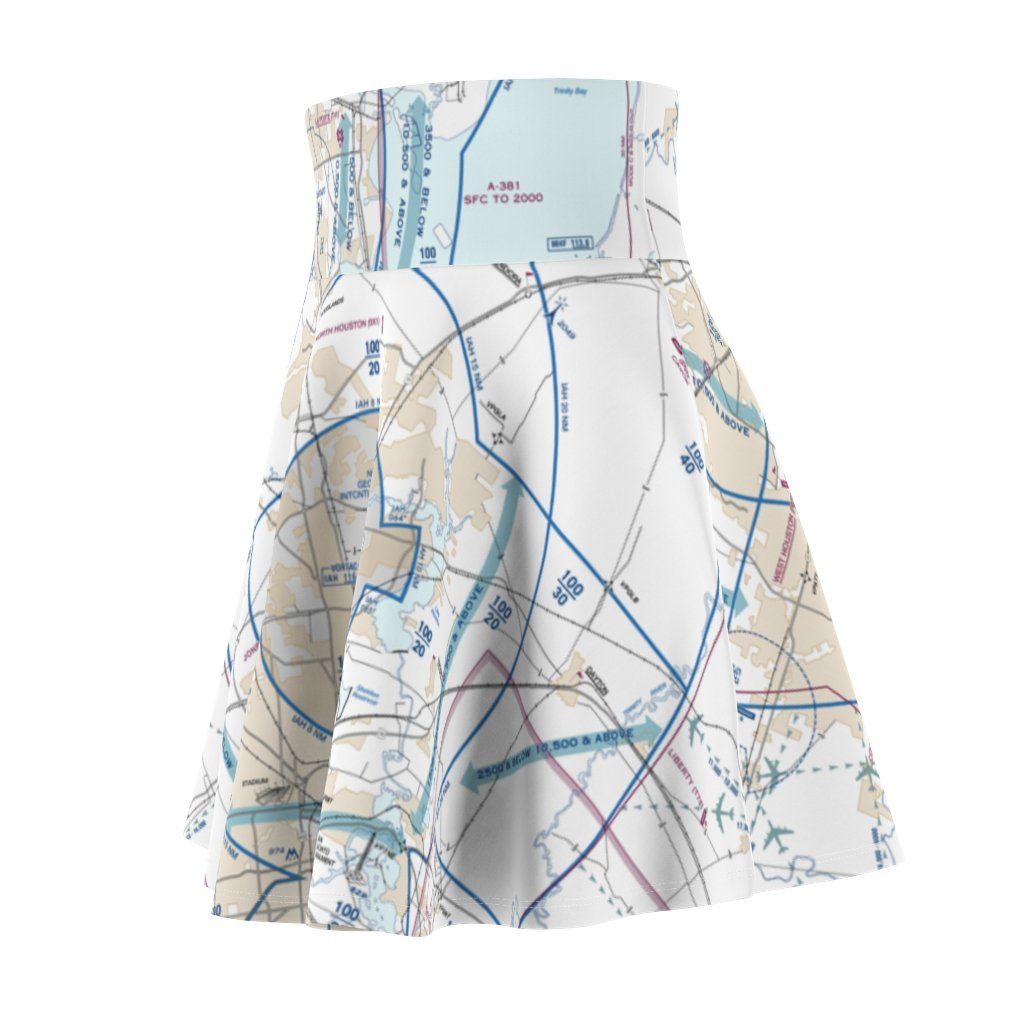 Houston Flyway Chart | Women's Skirt All Over Prints for women in aviation