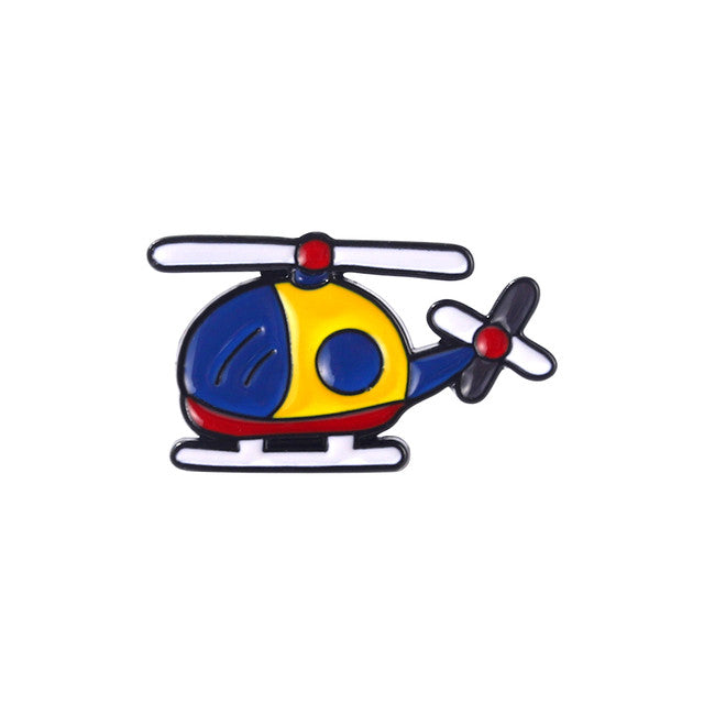 Helicopter Enamel Pin