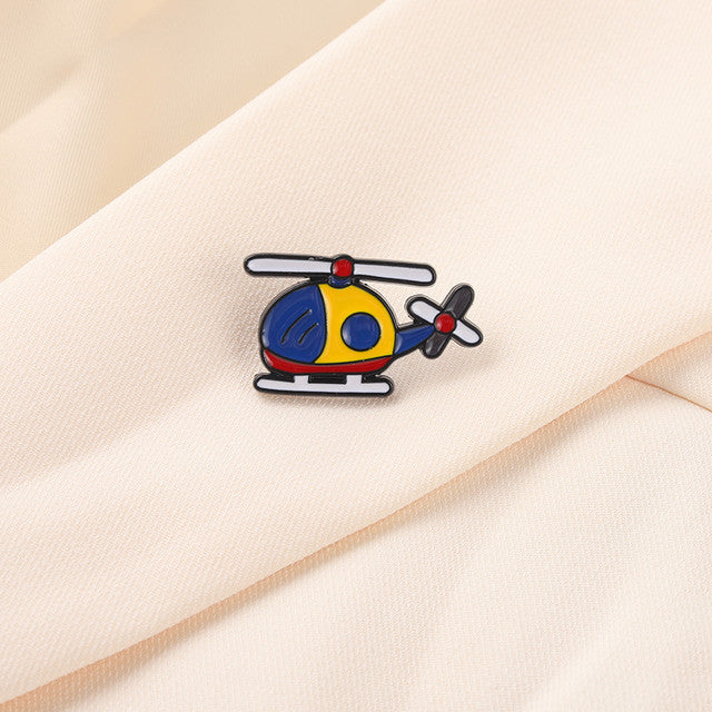 Helicopter Enamel Pin