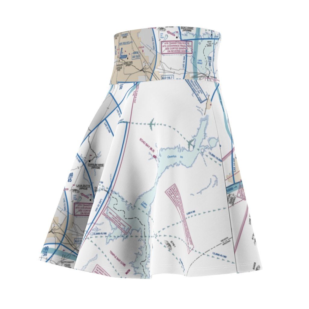 Las Vegas Flyway Chart | Women's Skirt All Over Prints for women in aviation