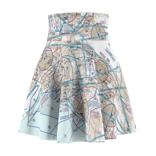 Los Angeles Flyway Chart | Women's Skirt All Over Prints 2XL for women in aviation