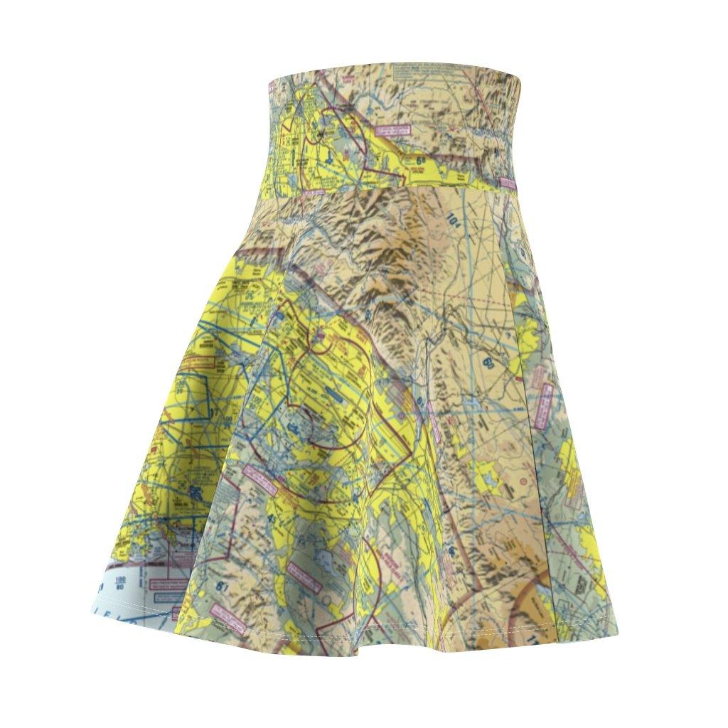 Los Angeles Terminal Chart | Women's Skirt All Over Prints for women in aviation