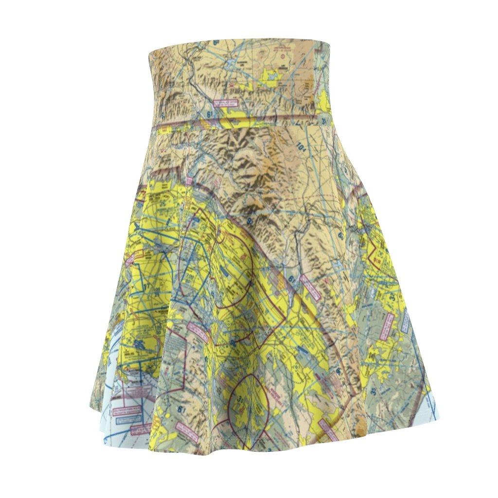 Los Angeles Terminal Chart | Women's Skirt All Over Prints for women in aviation