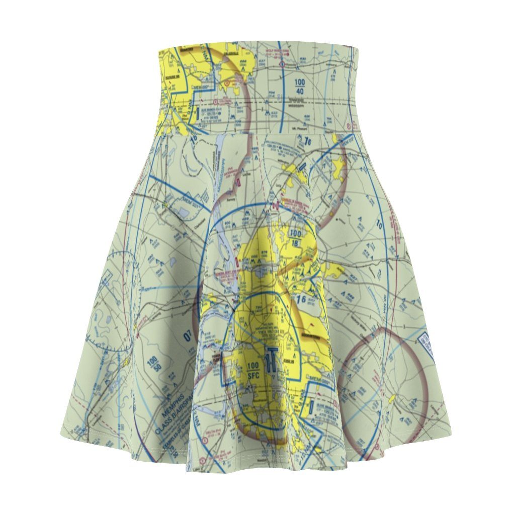 Memphis Terminal Chart | Women's Skirt All Over Prints 2XL for women in aviation