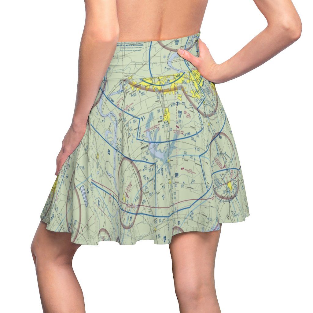 Memphis Terminal Chart | Women's Skirt All Over Prints for women in aviation