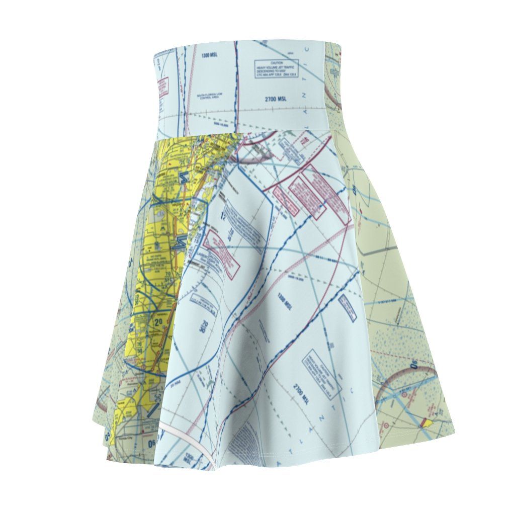 Miami Terminal Chart | Women's Skirt All Over Prints for women in aviation