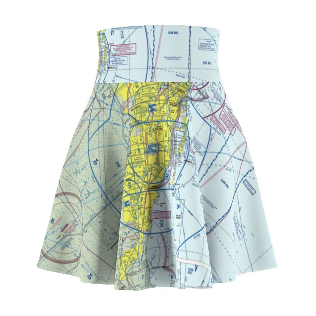Miami Terminal Chart | Women's Skirt All Over Prints 2XL for women in aviation