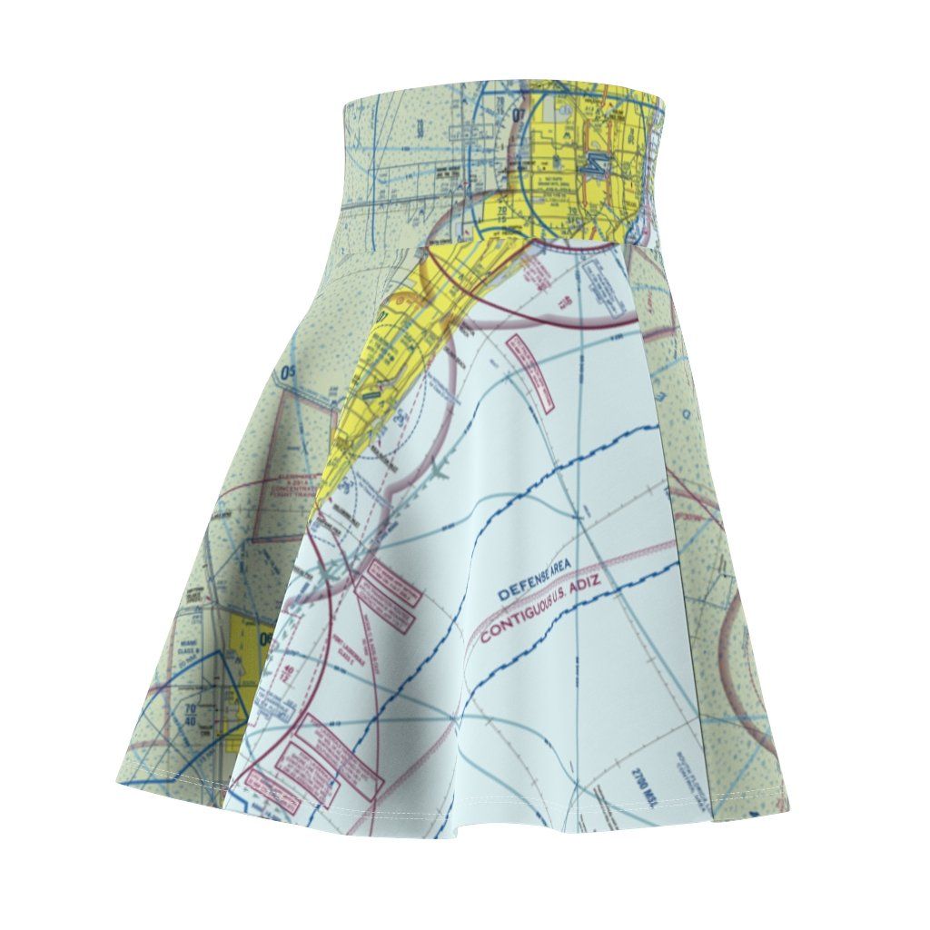 Miami Terminal Chart | Women's Skirt All Over Prints for women in aviation
