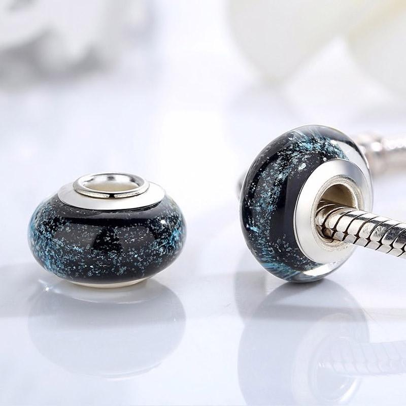 Murano Glass Spacer | Sterling Silver | Charm Charms & Pendants for women in aviation