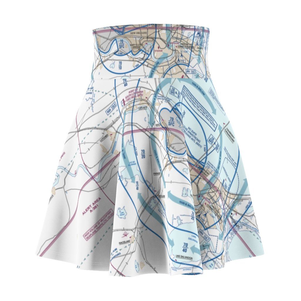 New Orleans Flyway Chart | Women's Skirt All Over Prints 2XL for women in aviation