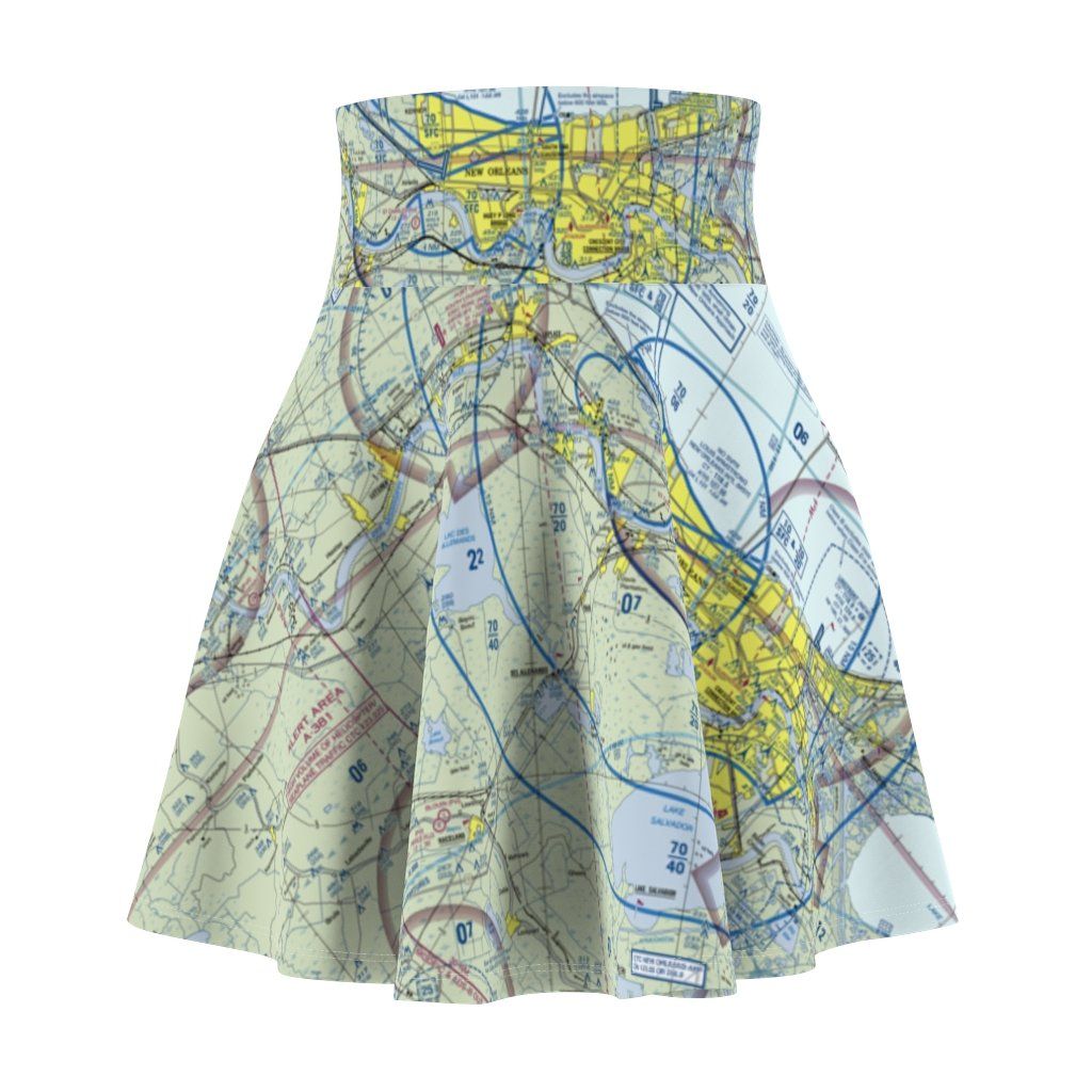New Orleans Terminal Chart | Women's Skirt All Over Prints 2XL for women in aviation