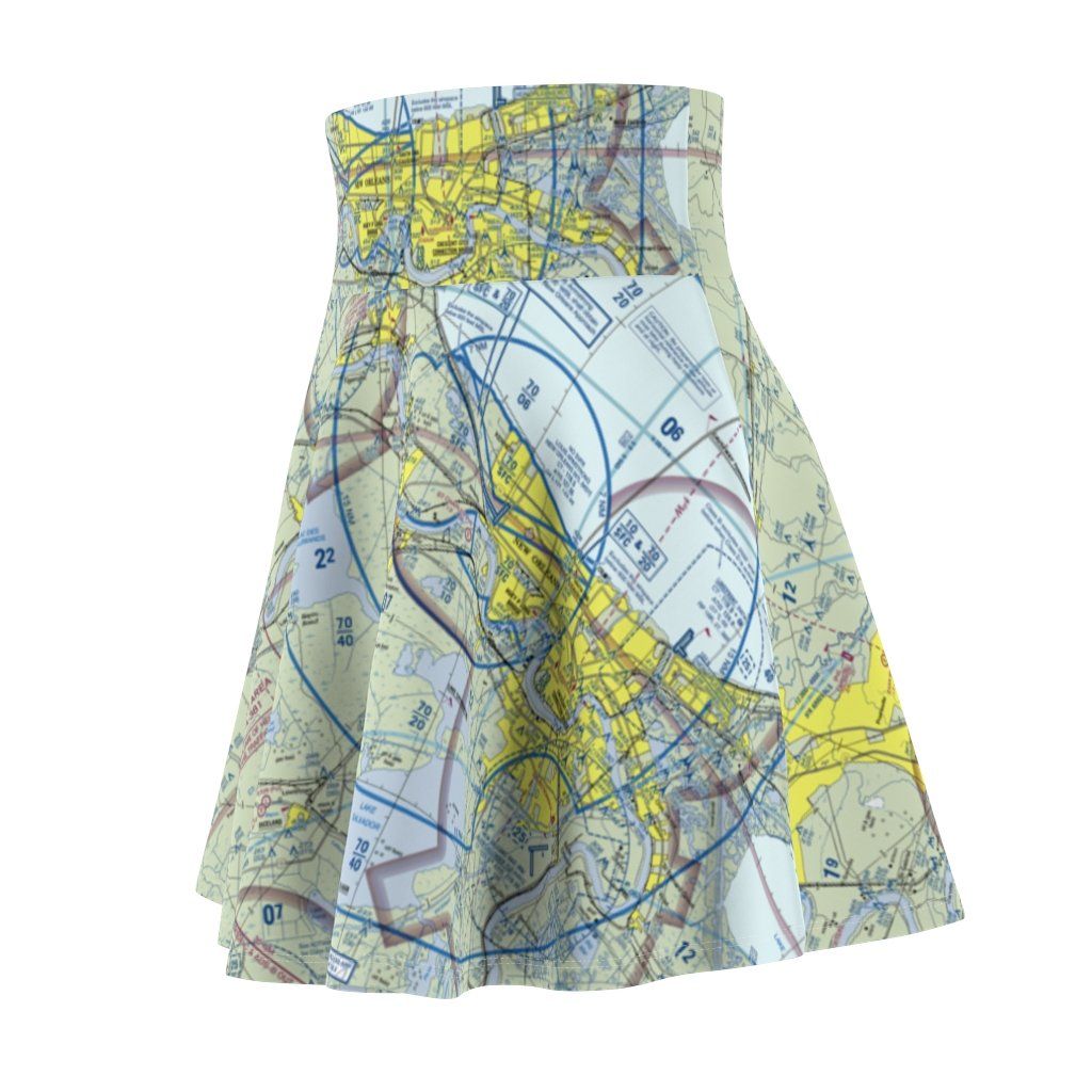 New Orleans Terminal Chart | Women's Skirt All Over Prints for women in aviation