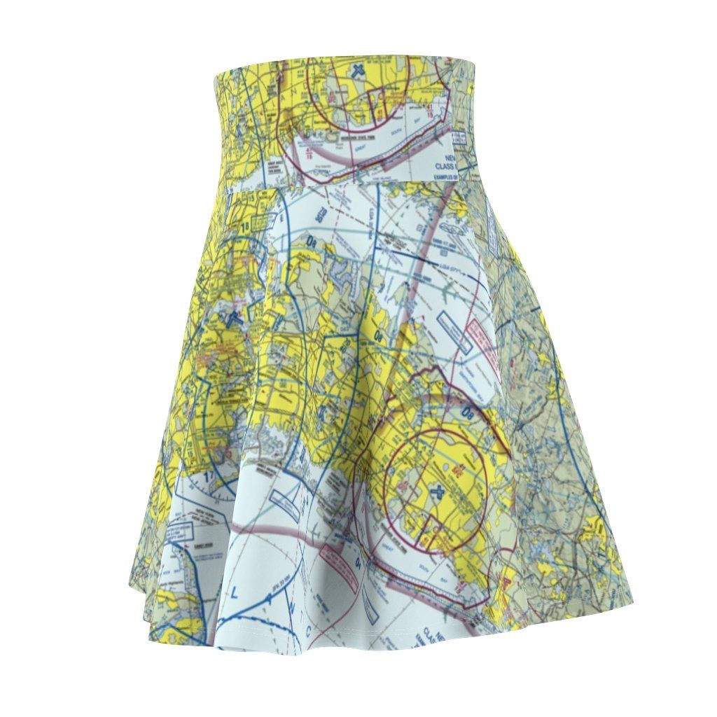 New York Terminal Chart | Women's Skirt All Over Prints for women in aviation