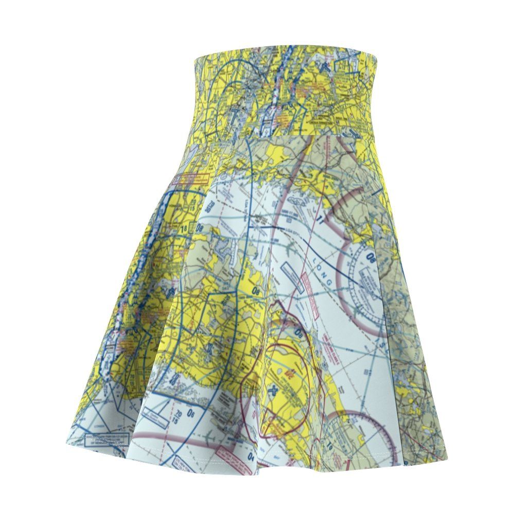 New York Terminal Chart | Women's Skirt All Over Prints for women in aviation
