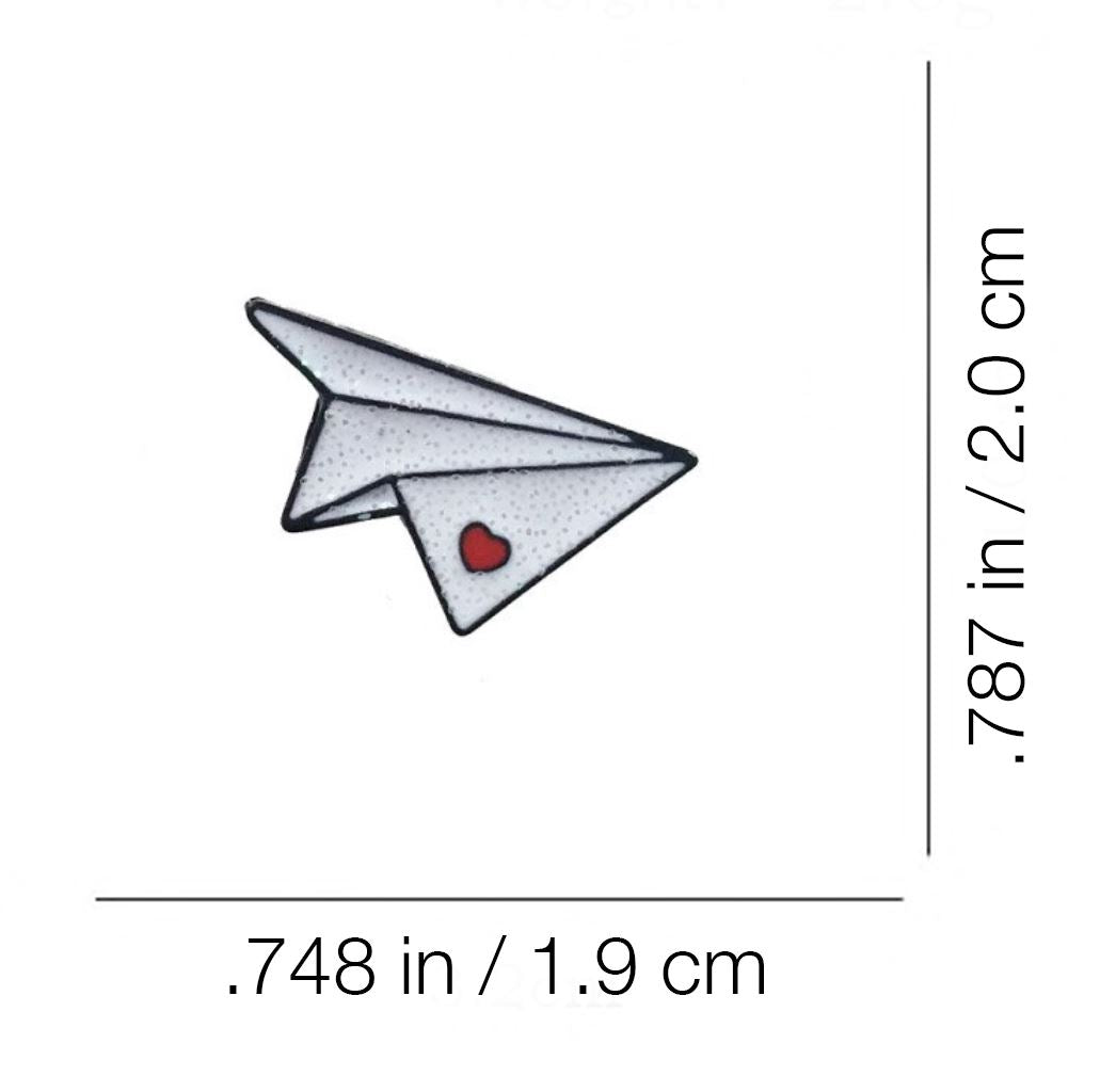 Paper Airplane Enamel Pin Pin for women in aviation