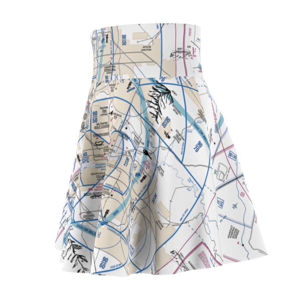 Phoenix Flyway Chart | Women's Skirt All Over Prints for women in aviation