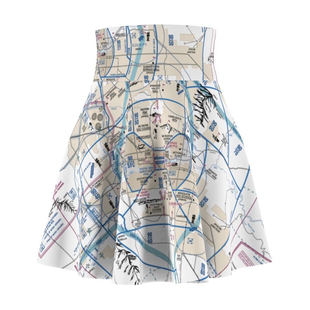 Phoenix Flyway Chart | Women's Skirt All Over Prints 2XL for women in aviation