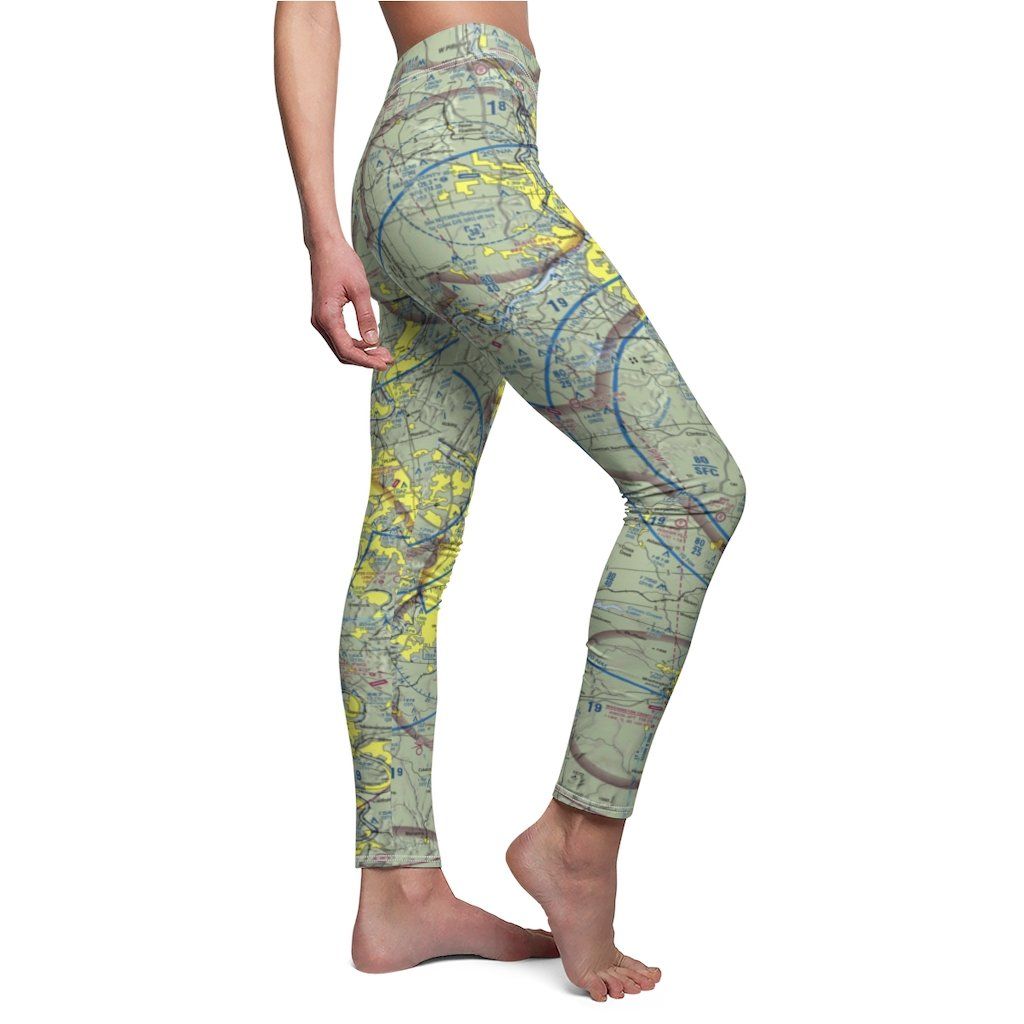 Pittsburgh PIT Chart | Women's Casual Leggings All Over Prints White M for women in aviation