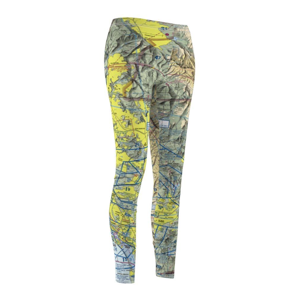 San Diego SAN Chart | Women's Casual Leggings All Over Prints for women in aviation