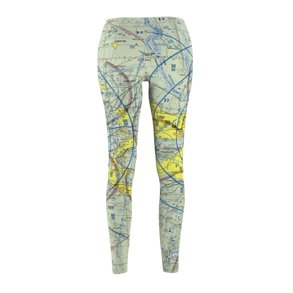 St Louis STL Chart | Women's Casual Leggings All Over Prints for women in aviation