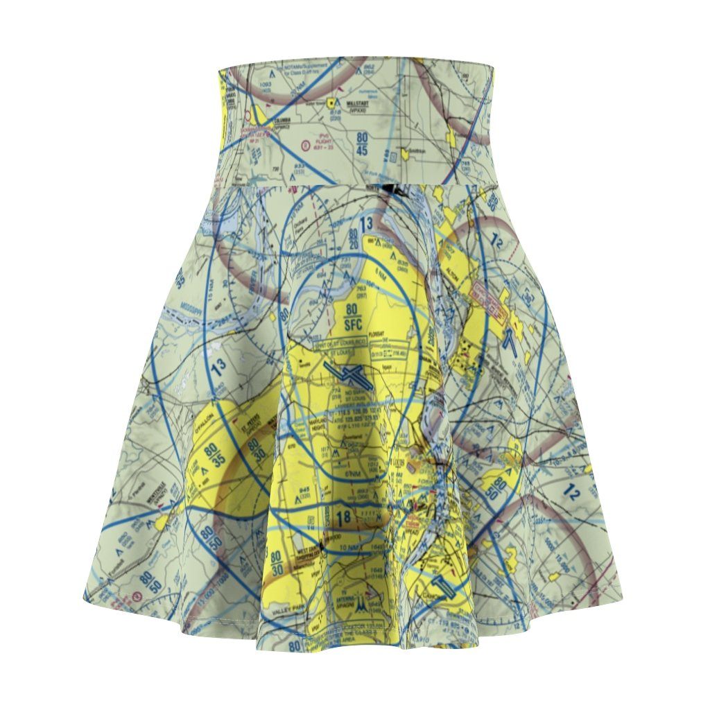 St. Louis Terminal Chart | Women's Skirt All Over Prints 2XL for women in aviation