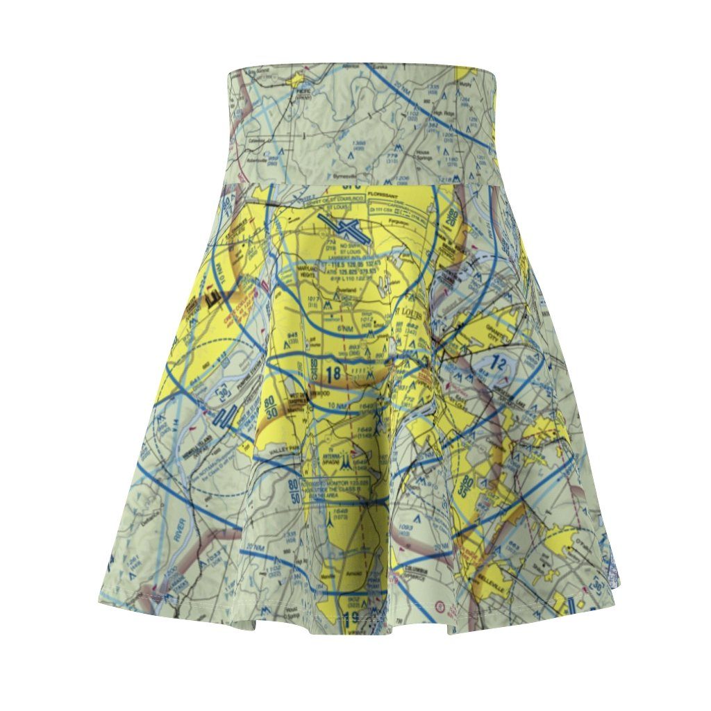 St. Louis Terminal Chart | Women's Skirt All Over Prints for women in aviation