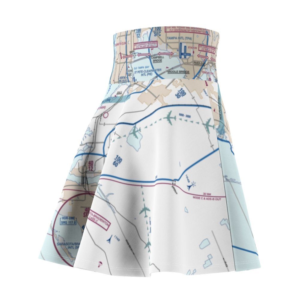 Tampa Flyway Chart | Women's Skirt All Over Prints for women in aviation