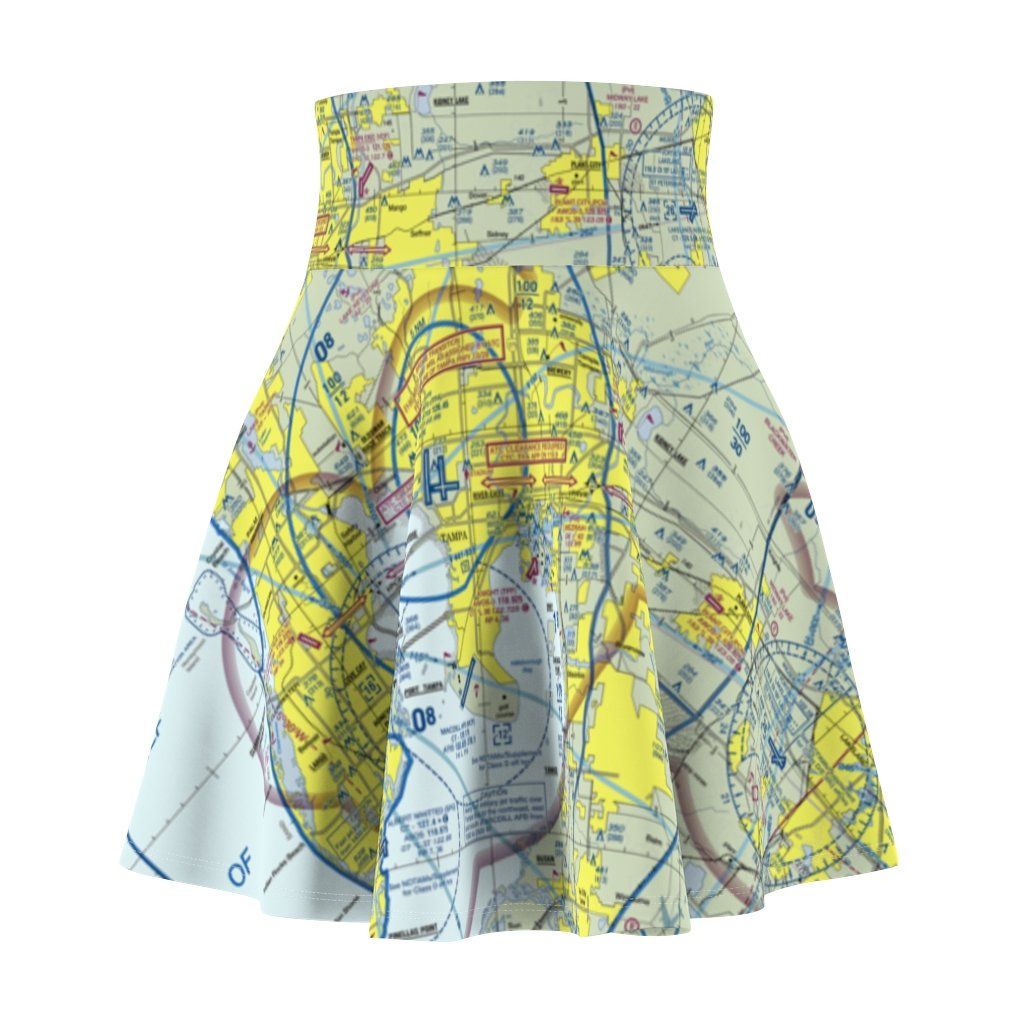 Tampa Terminal Chart | Women's Skirt All Over Prints 2XL for women in aviation