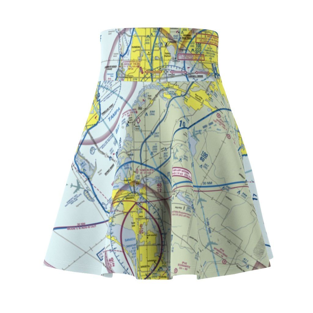 Tampa Terminal Chart | Women's Skirt All Over Prints for women in aviation