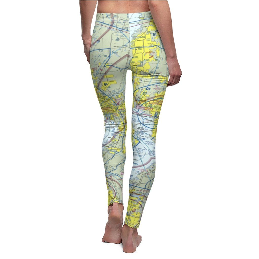 Tampa TPA Chart | Women's Casual Leggings All Over Prints for women in aviation