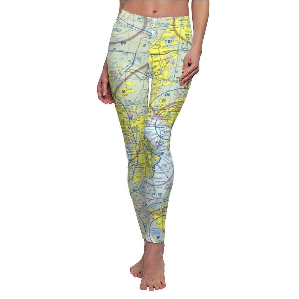 Tampa TPA Chart | Women's Casual Leggings All Over Prints for women in aviation