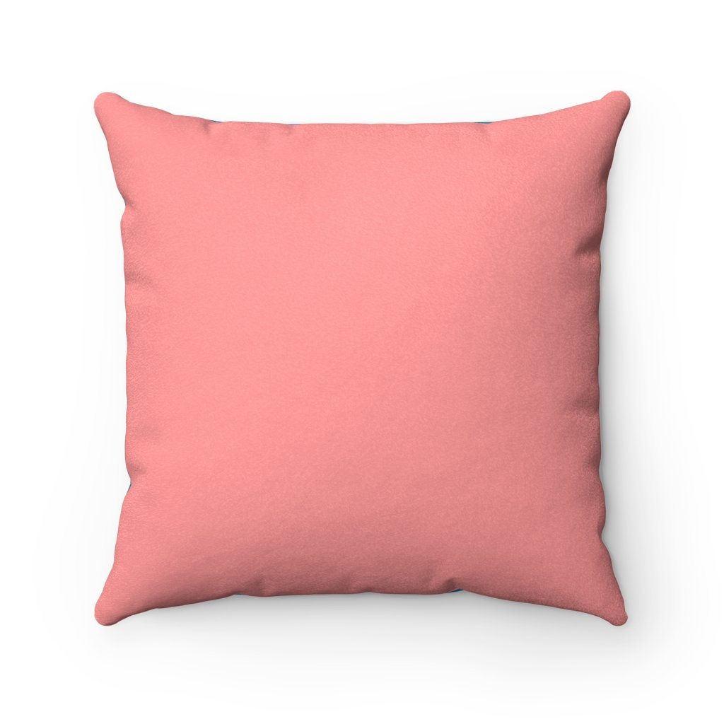 The "l" in FLY | Suede Feel Square Pillow (pink) Home Decor for women in aviation